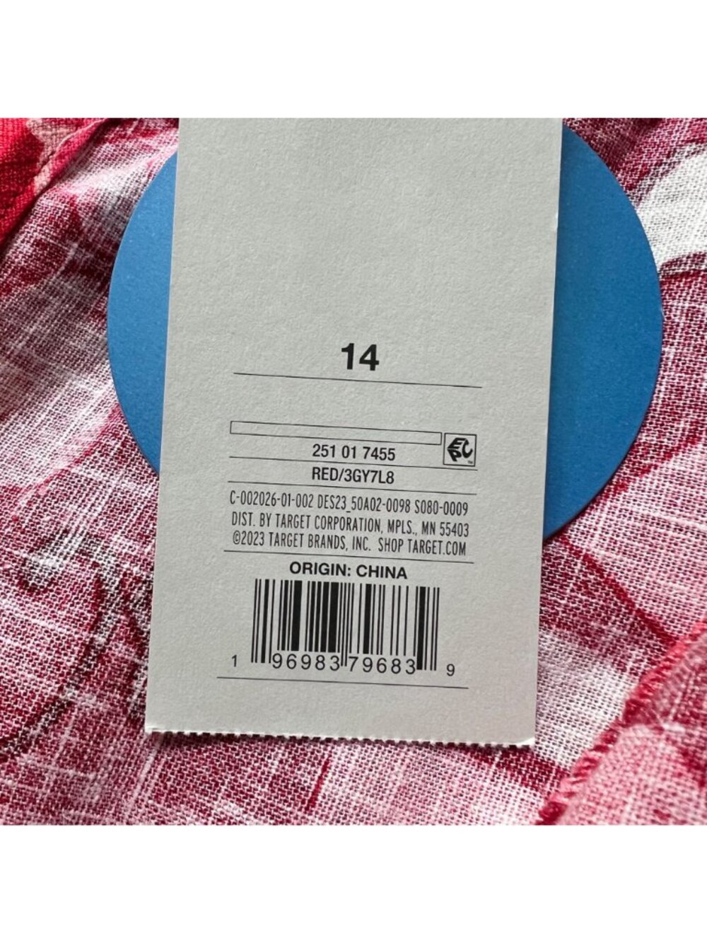 Rhode X Target Size 14 NEW Red Zinnia Floral Print Short Bell Sleeve Midi Dress - Picture 4 of 16